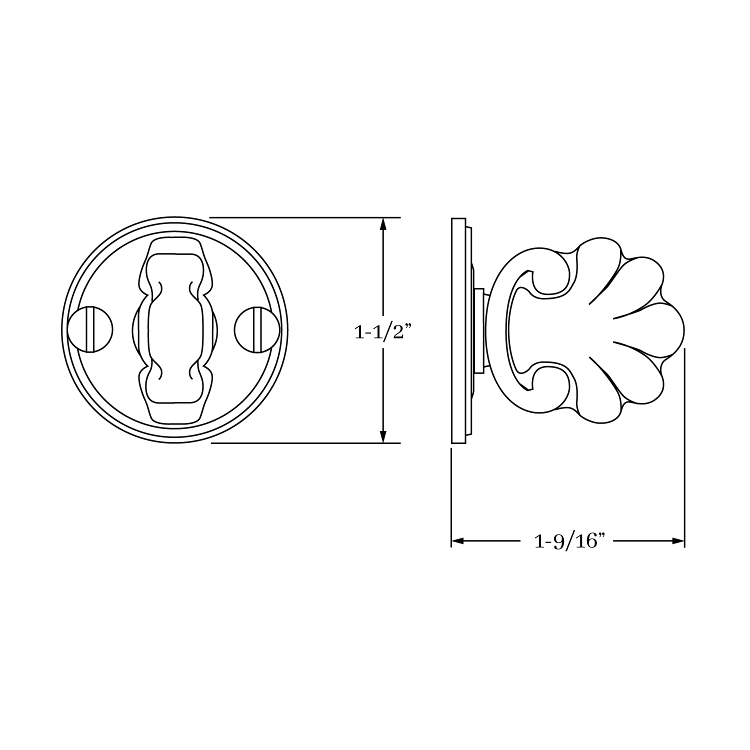 8379 Savannah Mortise Bolt