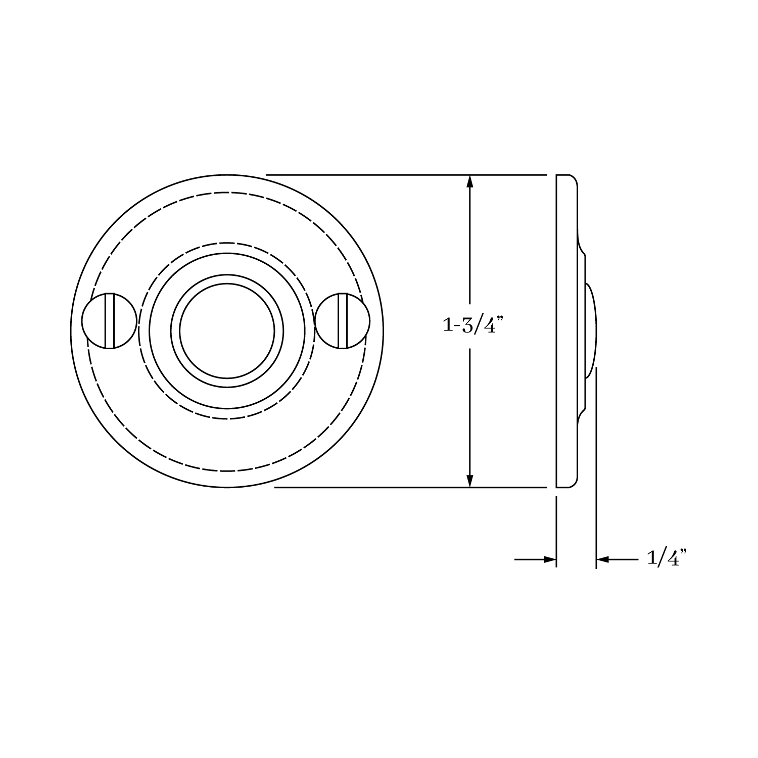 8383 Savannah Doorbell Escutcheon