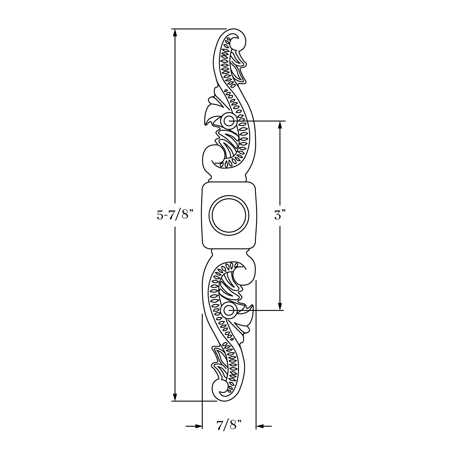 8583 Hyde Park Doorbell Escutcheon