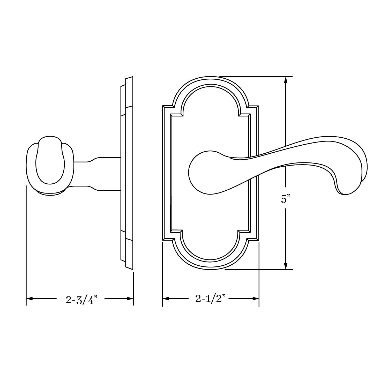 8938 Montana Lever and Rose