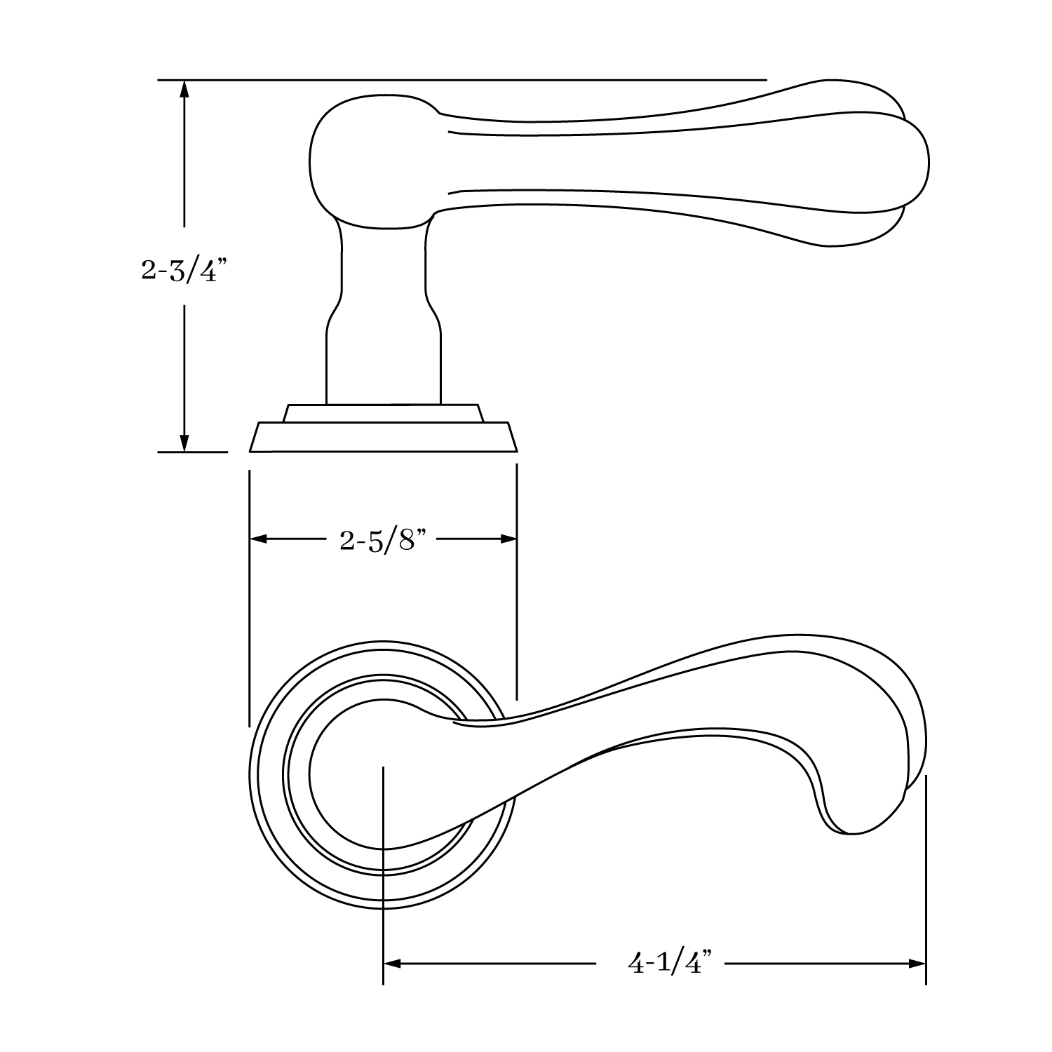 8939 Montana Lever and Rose