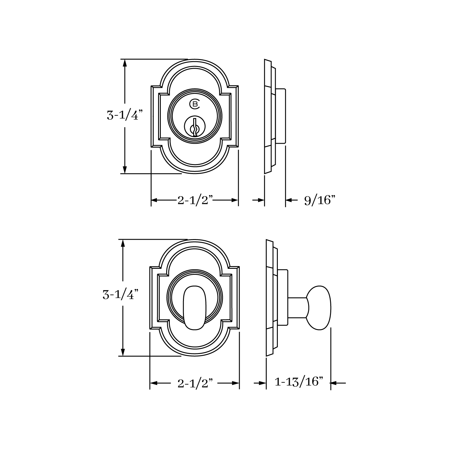 8970 Montana Auxiliary Deadbolt