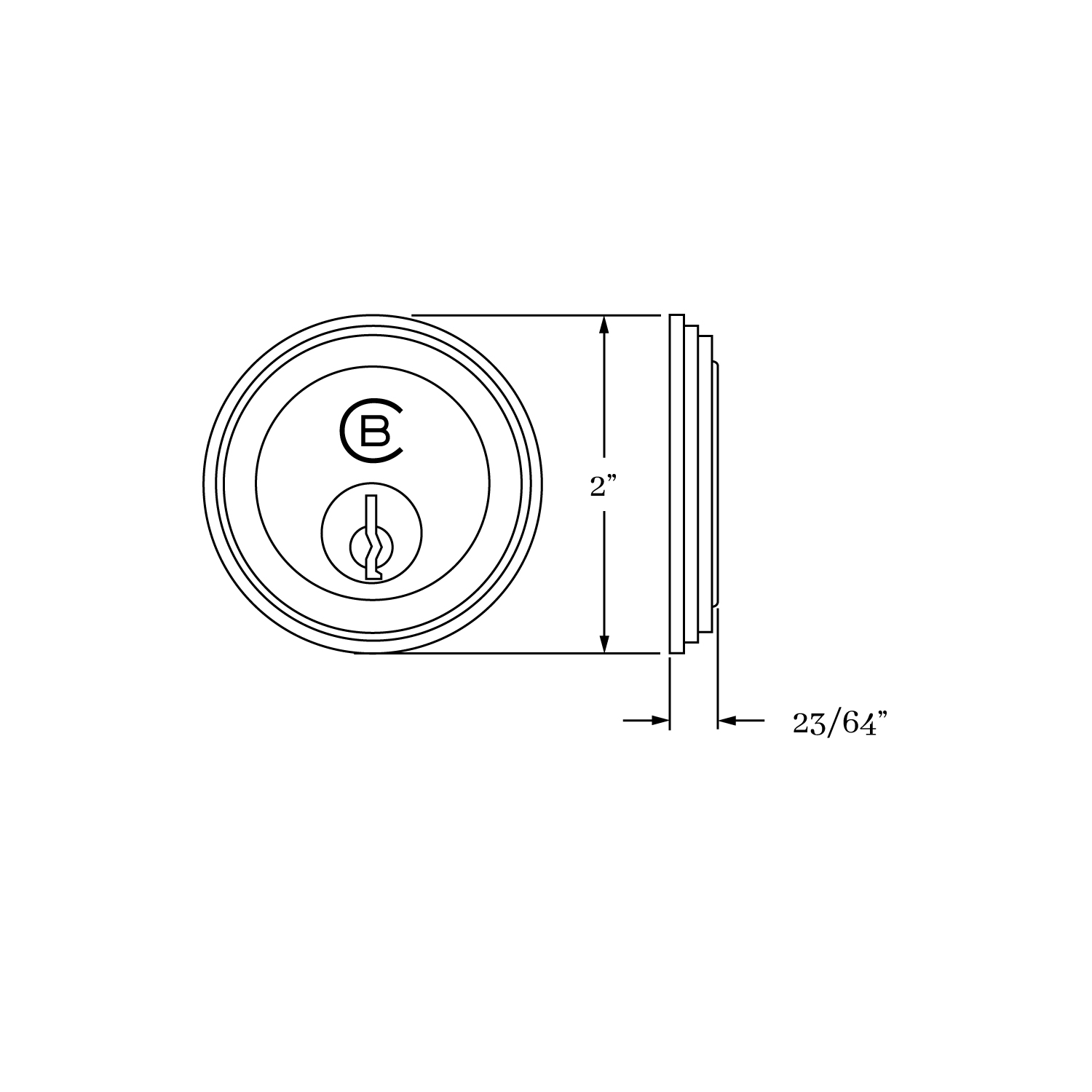 9933 Fifth Avenue Cylinder Collar